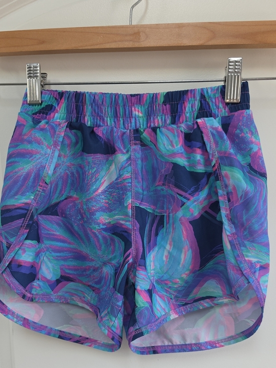 all in motion Other - all in motion Girls' Navy, Teal & Purple Tropical Print Athletic Shorts